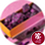 Black Aspen with Fuchsia Glitter - Background of Dusky Pink Sand Ref 3730